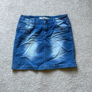 Denim Jean mini skirt